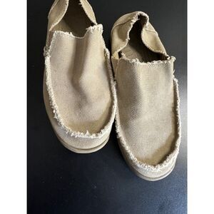Crocs Santa Cruz Island Khakis Tan Causal Men loafers Shoes Size 8 Vacation